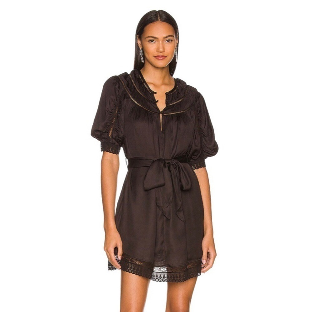 Tularosa Carina Mini Dress in Black Size L